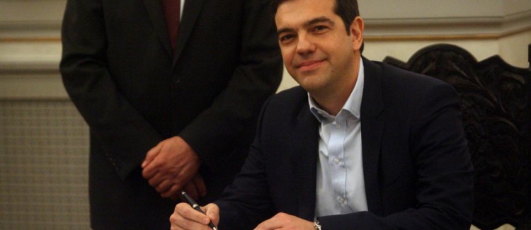 Grecia, Il giuramento e la firma di Alexis Tsipras nuovo Presidente